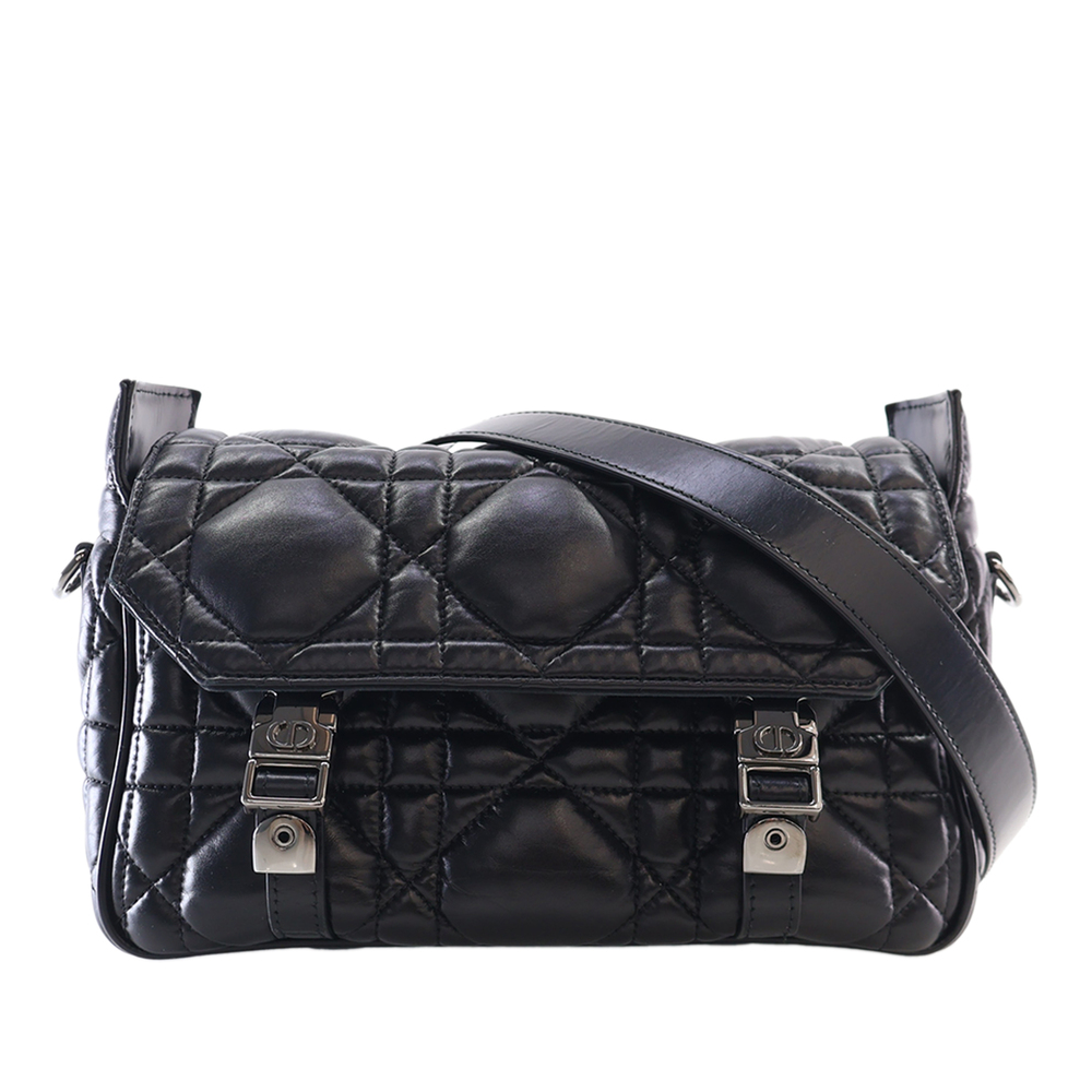 Pre-Loved Dior Small Calfskin Macrocannage Diorcamp Messenger Bag